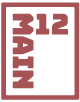 Red 312 Main logo with the text “312 Main” inside a square border on a clear background